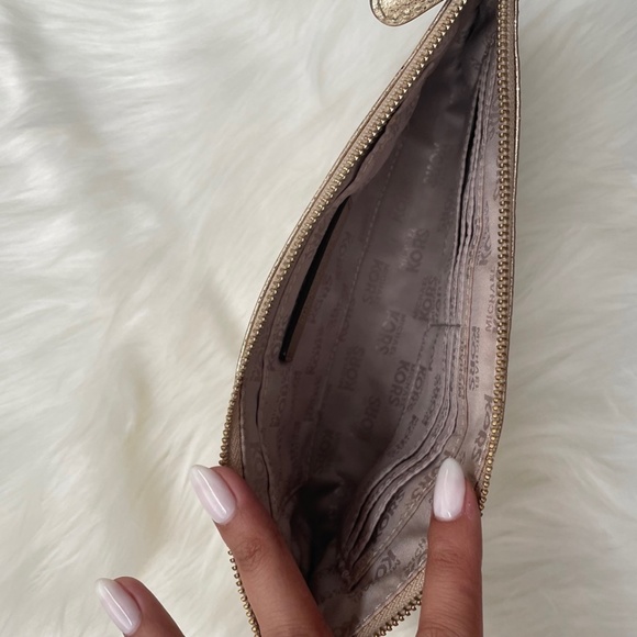 Michael Kors Gold Wristlet Clutch - Picture 2 of 3